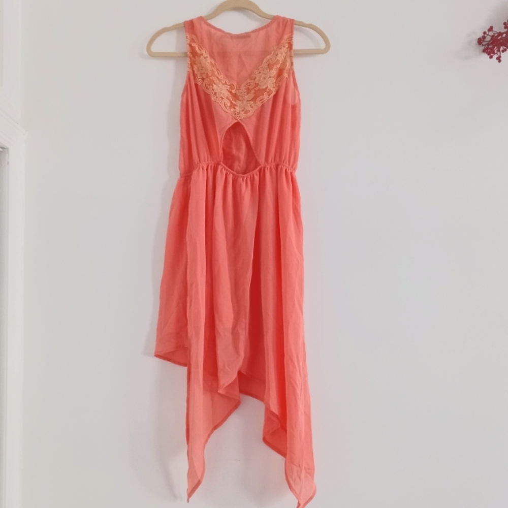Doe & Rae Lace Embroidered Y2K Dress